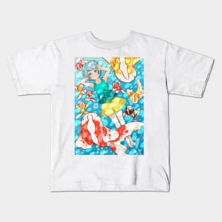 Gold Koi Fish Kids T-Shirt